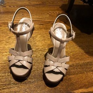 Yves Saint Laurent Tribute Platform Sandals